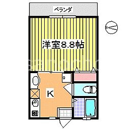 ル・シエール 1Kの間取図画像