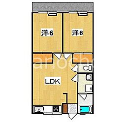 エンタープライズマンション 2LDKの間取図画像