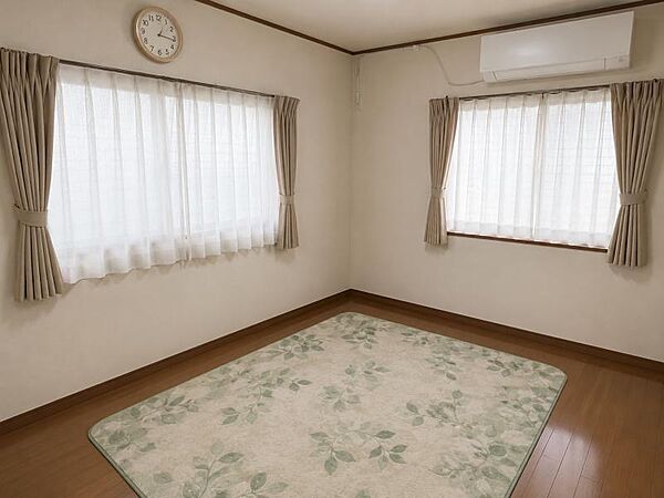 洗濯機置き場と洗面台を備えた使いやすい洗面室です♪窓もあり換気も楽々！（写真はCG加工済）