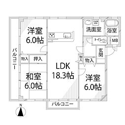 リバティ田寺 2階