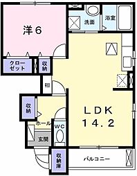 間取図画像 1LDK