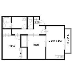 ハイカムールエレガンス 2階/203