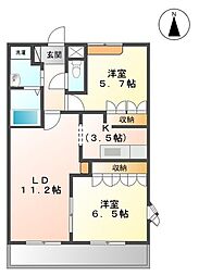 間取図画像 2LDK