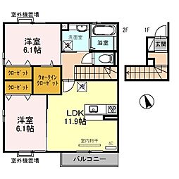 ジャルダン亀山 2階