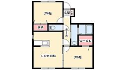 ファミール 2LDKの間取図画像