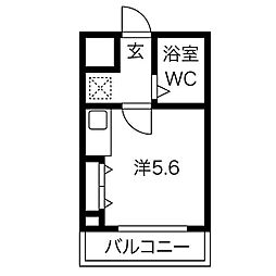 サンパレス21姫路 ワンルームの間取図画像