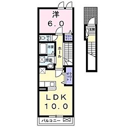 サンセール7 1LDKの間取図画像