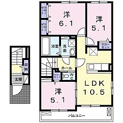 パルグランデII 2階/202