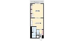 リッチ・キャッスルパート1 1DKの間取図画像