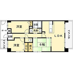 パストラル青山 3LDKの間取図画像