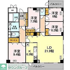 物件の間取り