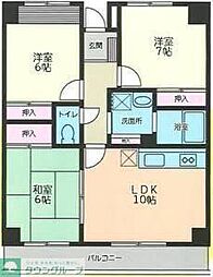 ソレイユ長後 3LDKの間取図画像