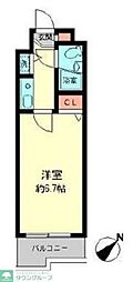 ジョイフル相模原 ワンルームの間取図画像