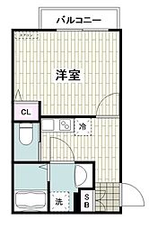 フルセイルさがみ野III 1Kの間取図画像