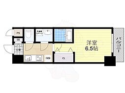 S-RESIDENCE堺blaze 1Kの間取図画像