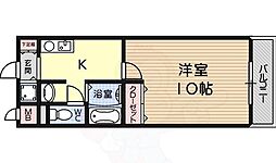 エスポワールエミネンス 1Kの間取図画像