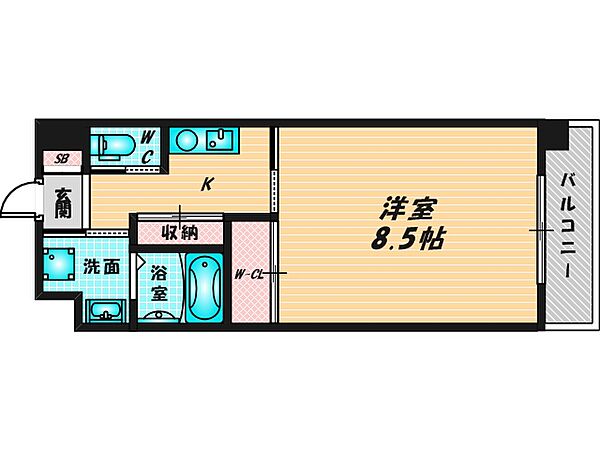 PHOENIX CLOVE TOMOI ｜大阪府東大阪市友井5丁目(賃貸マンション1K・5階・30.00㎡)の写真 その2