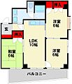 オークランドハイツ4階5.8万円