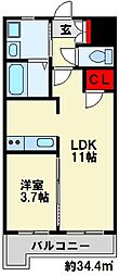 間取図画像 1LDK
