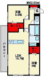 JR鹿児島本線 九州工大前駅 徒歩20分 2階/-