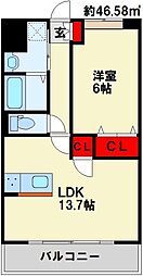サンビーム三萩野駅前 2階