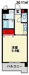 グレイスガーデン岬の山 1Kの間取図画像