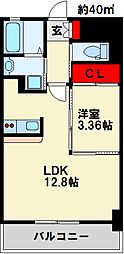 ガーラプラチナコート 1LDKの間取図画像
