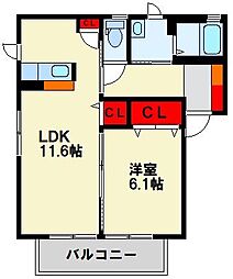 シャーメゾン福柳木 2階