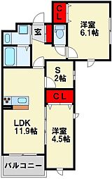 Mグランツ戸畑 2階