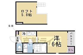 ハーモニーテラス京都石田II 101 ｜ 京都府京都市伏見区醍醐東合場町（賃貸アパート1K・1階・20.01㎡） その2