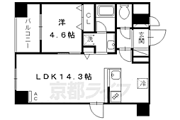 増田屋ビル 7階1LDKの間取り