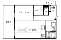叡山電鉄叡山本線 修学院駅 徒歩7分の賃貸マンション 1階1LDKの間取り