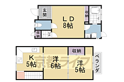 京都地下鉄東西線 椥辻駅 徒歩24分の賃貸テラスハウス