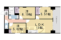 間之町御池レジデンス 5階/501