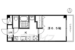 JR東海道・山陽本線 桂川駅 徒歩22分の賃貸マンション 3階1Kの間取り