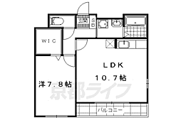 フルール小柳 1LDKの間取図画像
