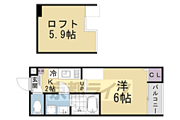 ハーモニーテラスNT 1Kの間取図画像