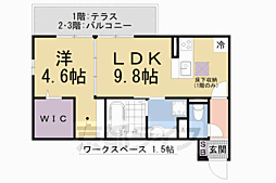 フロレゾン北花山B 1階/-