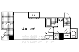 ビレイユ真英deux 1Kの間取図画像