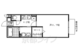 ヴィクトワールオノ 1Kの間取図画像