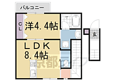 LUANA 1LDKの間取図画像