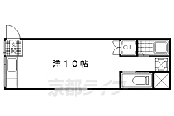 豊荘 ワンルームの間取図画像