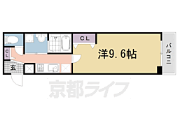 A-mon観月橋NIFUN 1Kの間取図画像