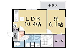 CASASERESA 1LDKの間取図画像