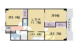 ウエストウイング嵯峨 6階