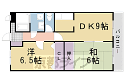 エントリート木村 2LDKの間取図画像