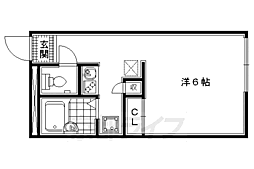 レオパレス新大宮 1Kの間取図画像