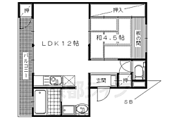 京都ハウス 2階/-