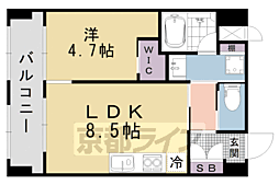 スター・ビル 1LDKの間取図画像