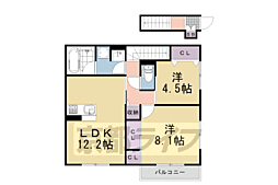 アレ・デ・フルール西向日駅前 B棟 1階/-